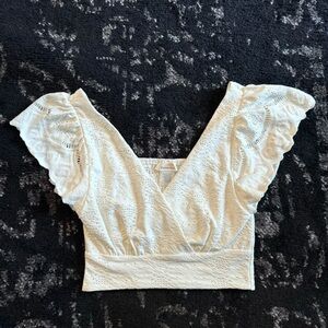 White Crop Top